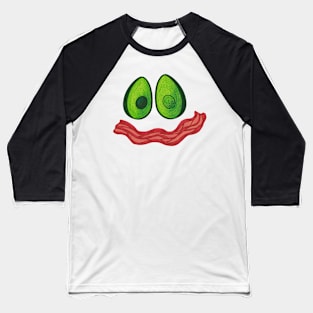 silly avocado bacon grin Baseball T-Shirt